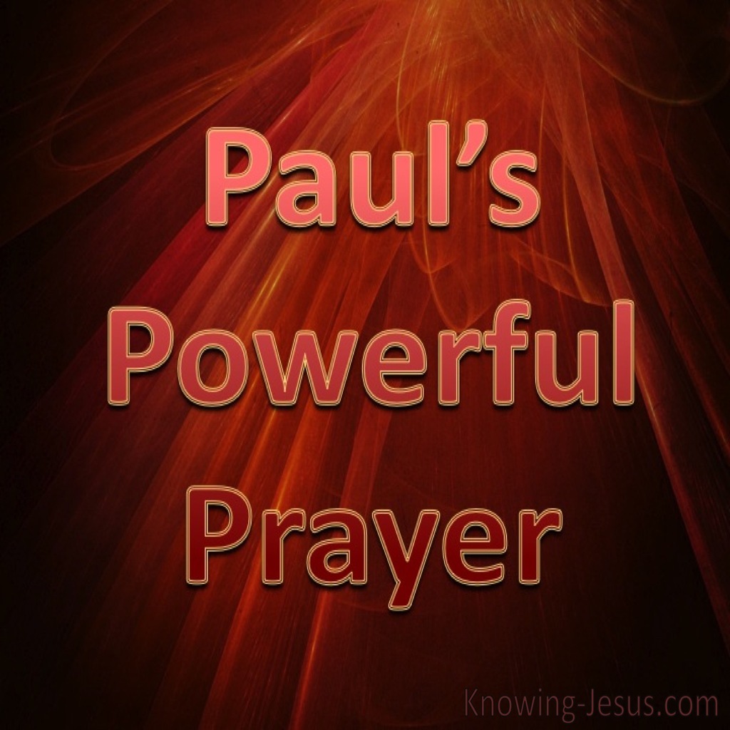  Paul’s Powerful Prayer (devotional) (brown) Ephesians 3-15